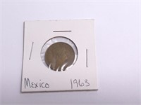 1963 Mexicanos "Mexico" Cinco Centavos Coin