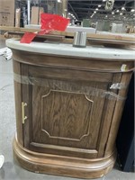 28 IN WOOD SINK BASE AND COUNTER TOP