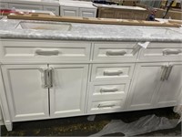 71 IN WHITE SINK BASE WITH COUNTER TOP