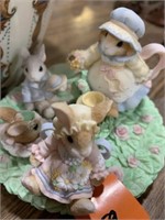 Mini Bunny Tea Set by Pricilla Hillman