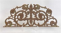 Cast Iron Fleur de Lis/ Scroll Wall Hanging