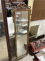 Contemporary Gold Gilt Type Mirror.