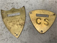 Brass Civil War Era Tags/Badges