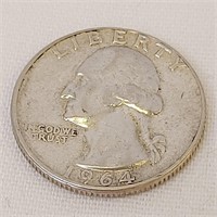 1964 LIBERTY SILVER QUARTER