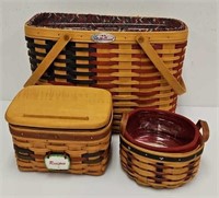 (3) Longaberger Baskets