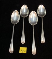 4- Sterling teaspoons