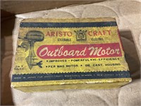 Vintage Aristo Craft toy outboard, electric motor