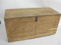 29"x 12"x 14" Wood Box W/Chorded Ropes