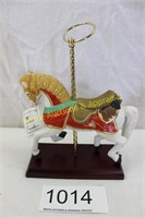 Homco Porcelain Carousel Horse Figurine