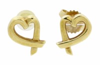 18K Gold Tiffany & Co. Loving Heart Earrings