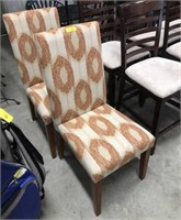 PR OF UPHOLSTERED OCCASIONAL CHAIRS