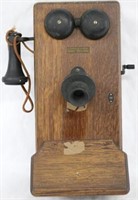 OAK WESTERN ELECTRIC WALL TELEPHONE GOOD, OVERALL