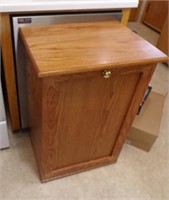 Wooden Trash can cabinet