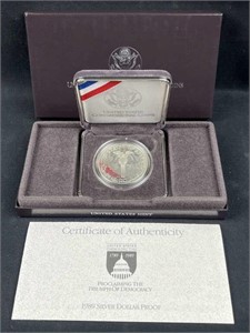 1989 US Proof Silver Dollar, Constitution