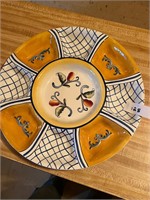 Fiesta chip and dip plate