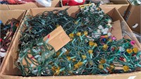 Vintage Christmas string lights- box lot