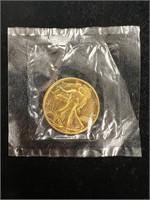 1943 Gold Plated Walking Liberty Half Dollar