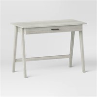 Paulo Wood Desk with Drawer Weathered White
