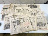 Lot of Vintage Wichita Eagle & Beacon Newspapers