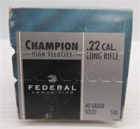 (500) Rounds of Federal .22LR 40GR ammo.