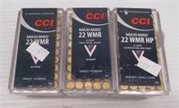 (150) Rounds of CCI Maxi Mag 22 WMR HP ammo.