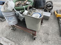 Asst. Items on Metal Cart