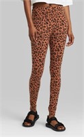 (2) M Leopard Print High-Waisted Classic Leggings