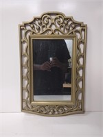 Homco Gold Toned Wall Mirror