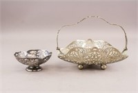 Vintage Silver-plated Candy Bowls 2pc