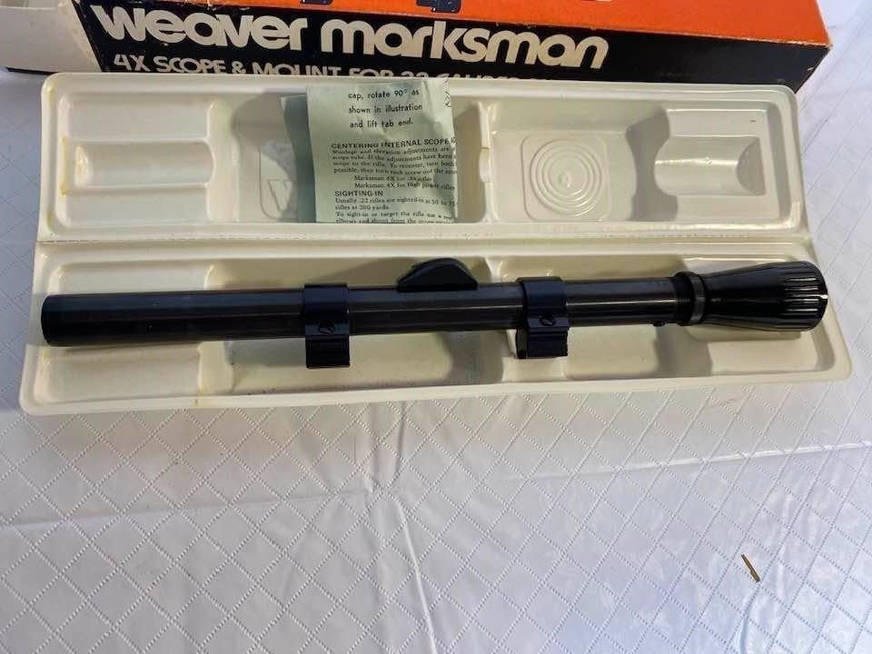 Weaver Marksman 4X 22 Rifle Scope