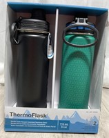 Thermoflask Double Wall Bottle 2 Pack (one Lid