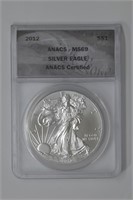 2012 and 2014 ASE Silver Eagles Graded