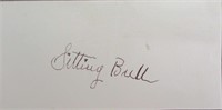Sitting Bull Original Cut Signature with COA