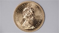 1980 English Gold Sovereign (New Elizabeth II)