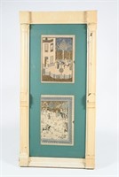 2 ILLUMINATED MANUSCRIPTS IN FRAME