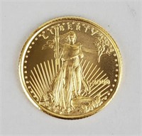 2000 1/10 Ounce Fine Gold Five Dollar Coin.