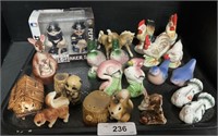 Collection of Vintage Salt and Pepper Shakers.