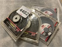 Mix Grinding Wheels and Backing Pads x 4pcs