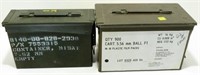 * 2 Military Ammo Boxes