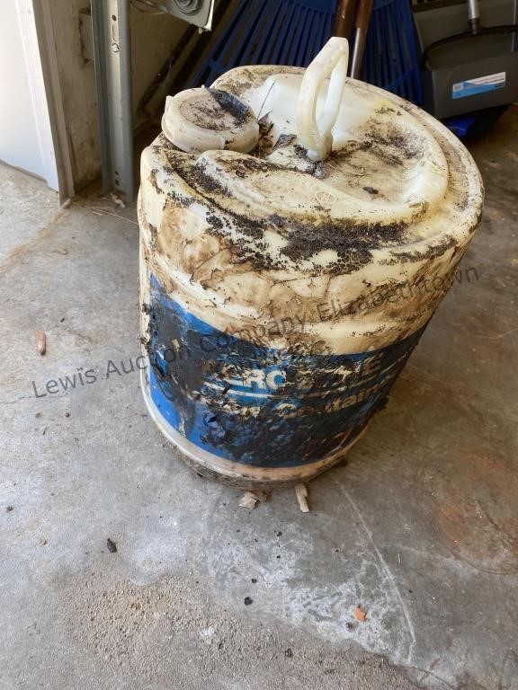 5 gallon kerosene container, assumed kerosene