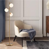 Tangkula 3-Globe Floor Lamp - Gold