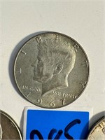 4 Kennedy Half Dollar 40% silver see pic