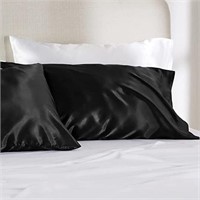 Satin Pillow Case Queen Size 2 Pack