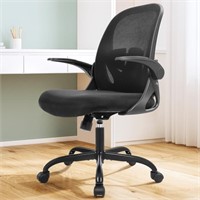 N7660  Black Mesh Office Chair, Adjustable Height