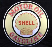 Shell Motor Oil Gasoline Advertising Sign