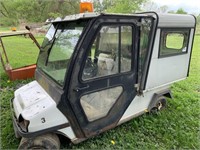 ELECTRIC GOLF CART CLOSED CAB WITH BED