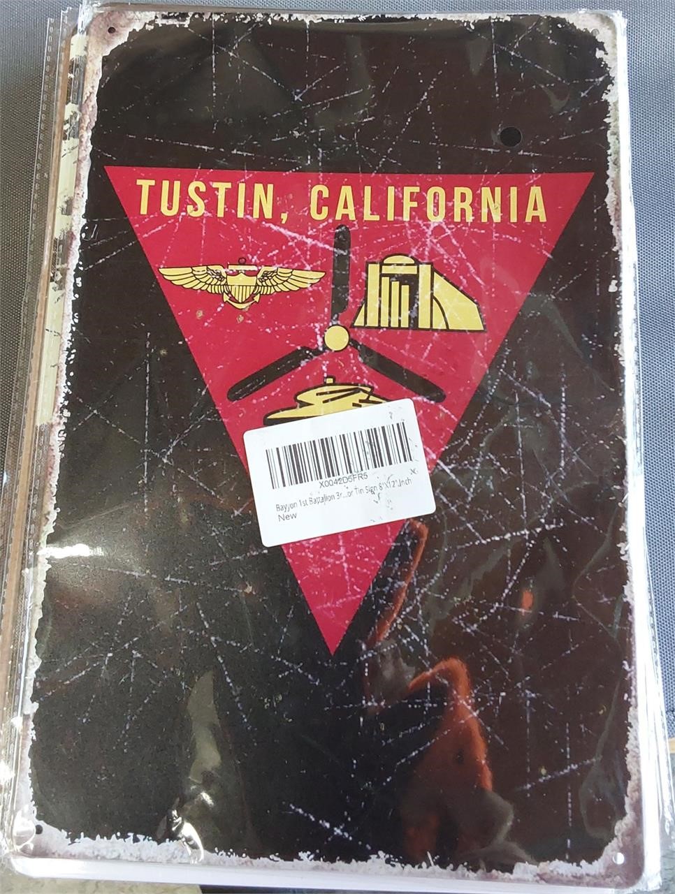 Tustin, California 8x12 Metal Sign