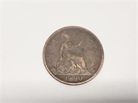 1890 Great Britain Penny Coin