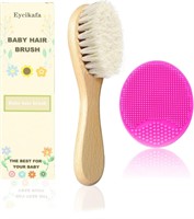 Baby Hair Brush  Goat Bristles  2pc Set