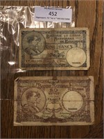1938 & 1944 Foreign Currency Notes